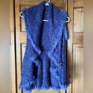 Soft flowy vest. Blueberry color -Womens Small